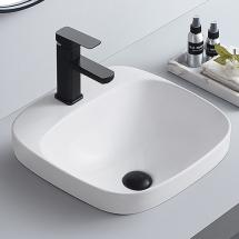   Semi Inset Soft Square Basin